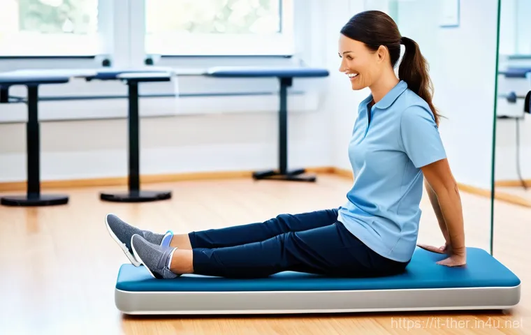 물리치료사의 하루 일과 - **Prompt: The Body's Detective**
    **Description**: A diverse female physiotherapist in her mid-30...