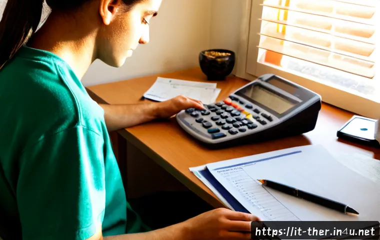 Home 17 물리치료사의 자격 취득 비용 - Photorealistic Italian physiotherapy student at a bright home desk in Rome, carefully comparing tuit...